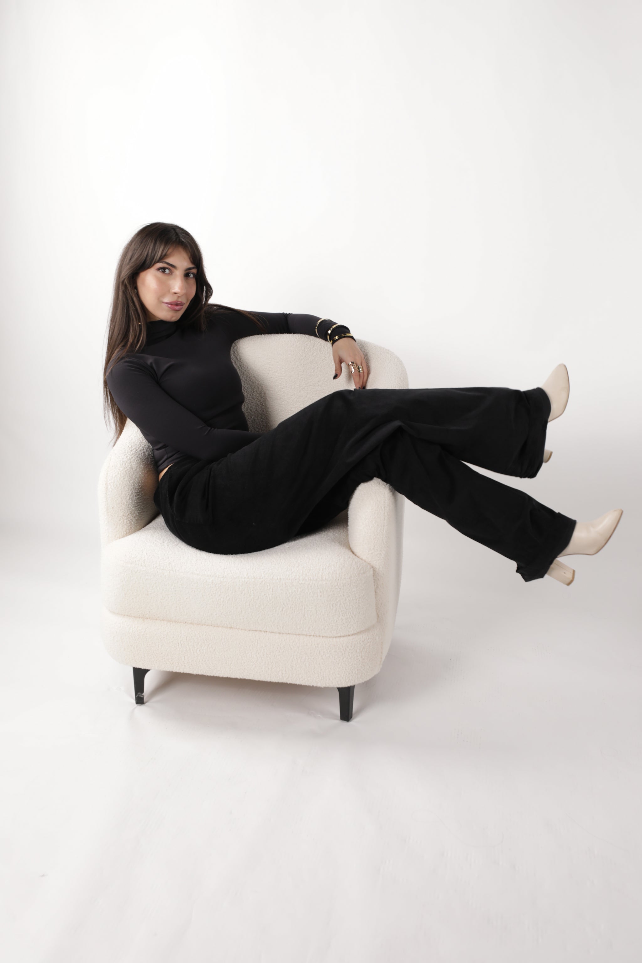 Ladies’ Glamour Black Trousers